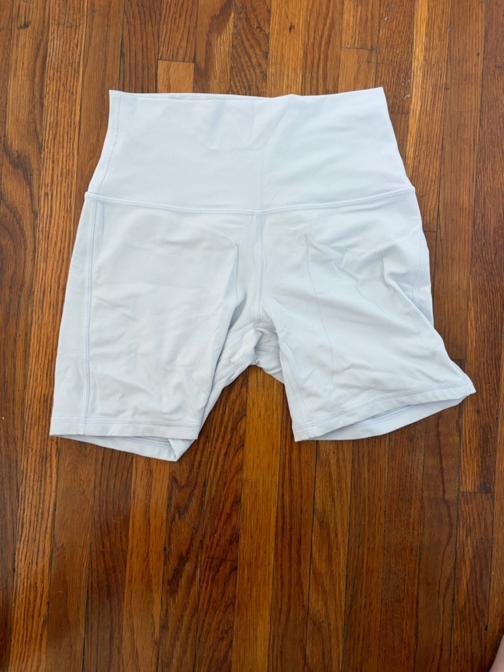 lululemon Light Blue High-Rise Bike Shorts